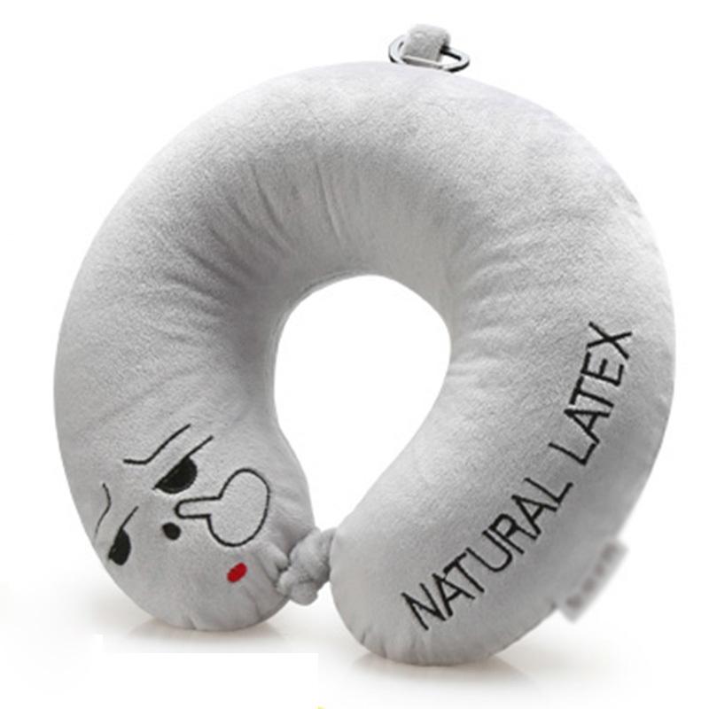 乳胶U型枕头护颈枕旅行枕汽车枕午睡卡通u形便携创意乳胶枕头
