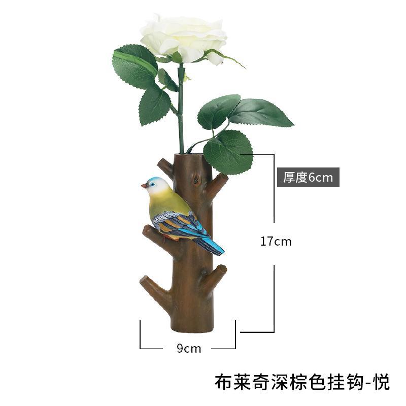 口玄关挂钥匙壁挂创意装饰挂钩衣帽架墙上收纳架复古个性挂钩-挂钩深棕色-悦