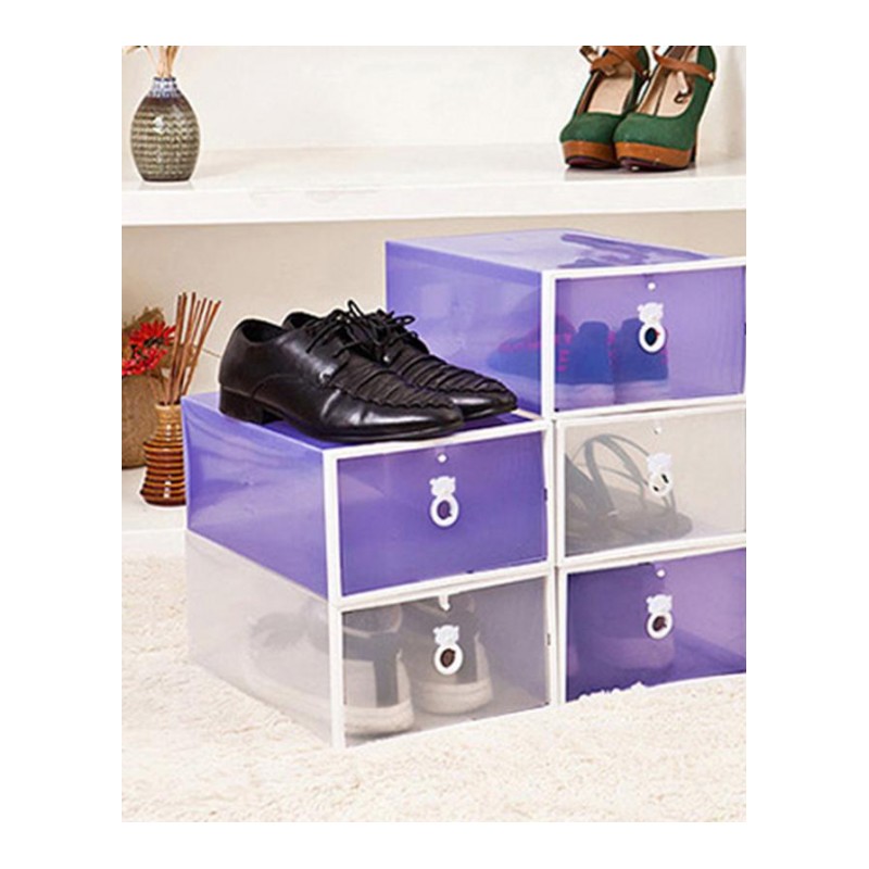 家用鞋子收纳盒塑料透明鞋盒男女抽屉式鞋盒子家居宿舍简易鞋盒