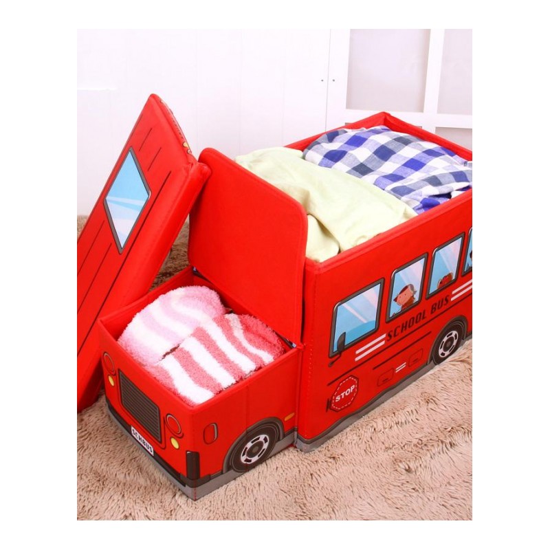 卡通玩具收纳箱儿童宝宝衣物折叠储物箱装玩具整理箱玩具箱收纳盒