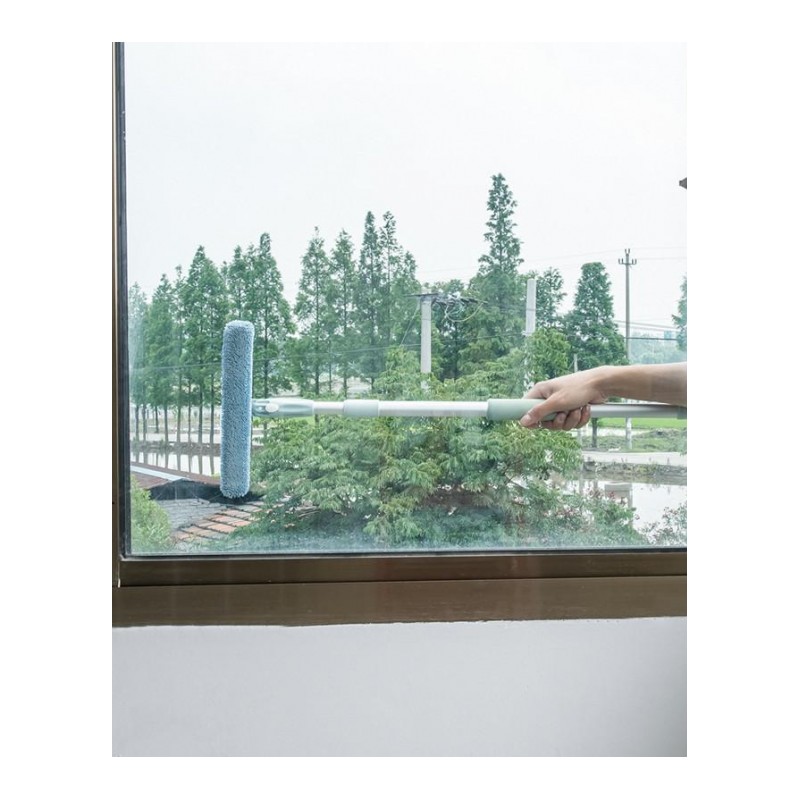 家英 可伸缩清洁+刮水双面玻璃清洁器 擦窗器--小号