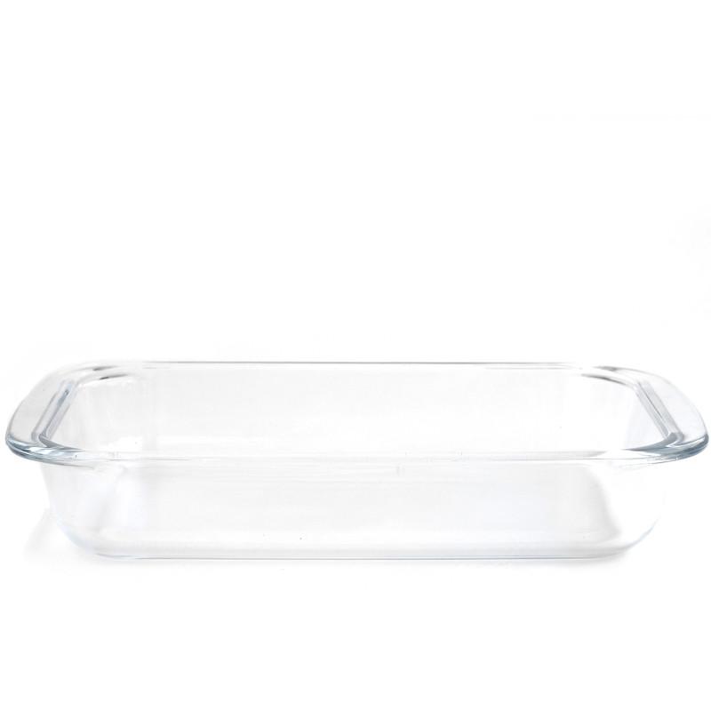 长方形钢化玻璃烤盘耐热鱼盘菜盘微波炉烤箱专用家用焗饭盘子托盘