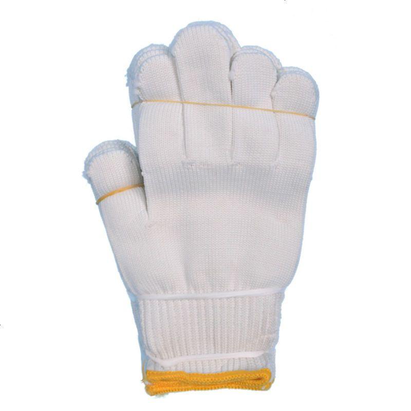 尼龙手套耐磨透气劳保手套棉线棉纱手套工作手套 透气加厚手套