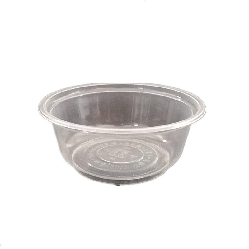 一次性塑料碗加厚透明小碗一次性餐盒打包碗大碗圆300套批