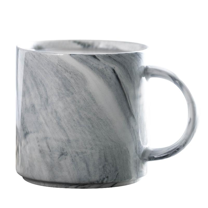 北欧丹麦大理石纹陶瓷杯子 水杯咖啡杯茶杯奶茶杯彩侣马克杯