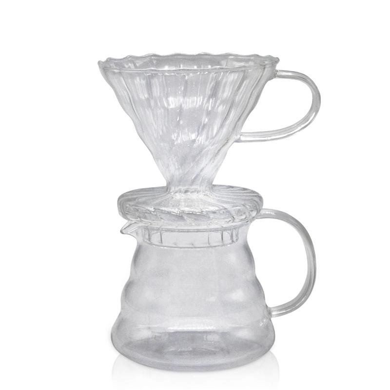 玻璃手冲壶套装 云朵咖啡分享壶 耐热玻璃壶手冲咖啡过滤杯