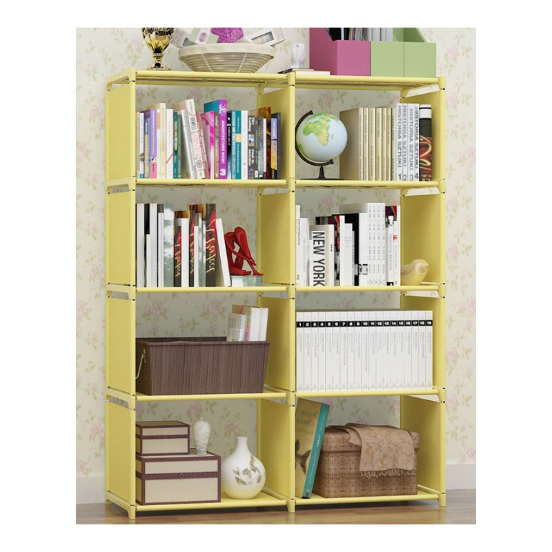 简易书架学生组装书柜多功能置物架组合加固储物收纳柜