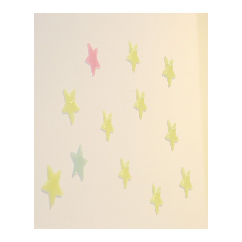 天花板装饰品儿童房间卧室贴画3D立体夜光星星月亮墙贴纸自粘墙纸