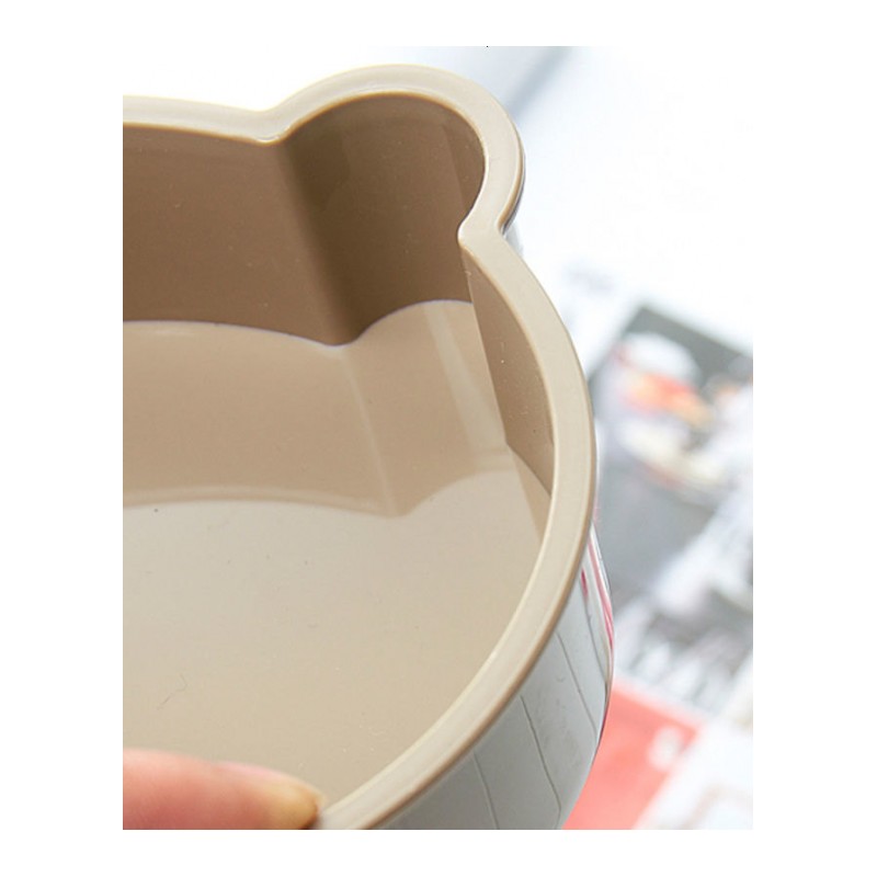 日式双层皂盒 塑料皂碟时尚创意小熊肥皂盒 沥水香皂盒