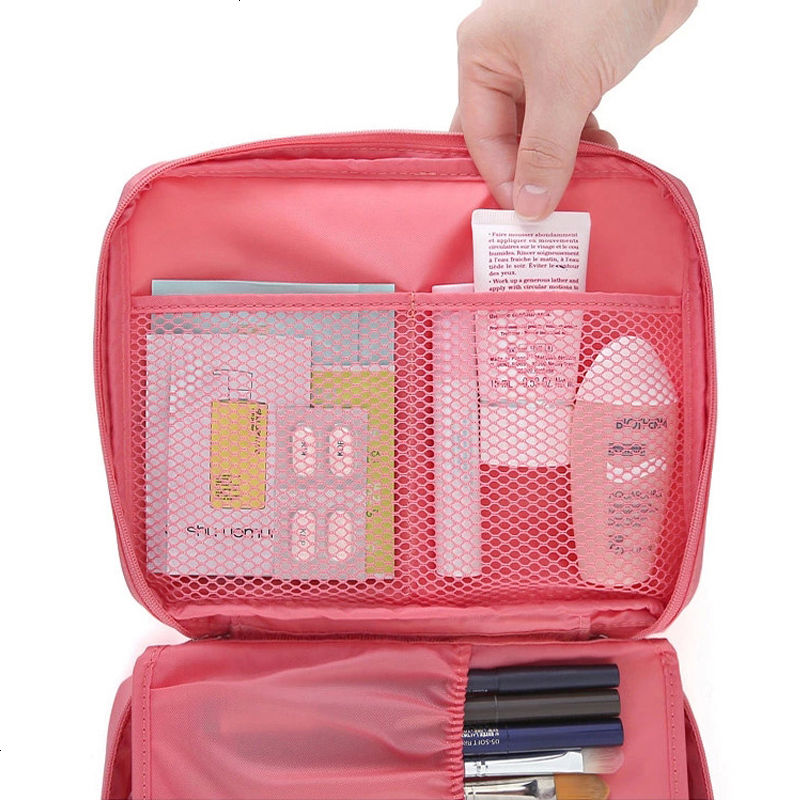 韩版化妆包大容量便携收纳包小号手拿小方包旅行洗漱包手提化妆袋