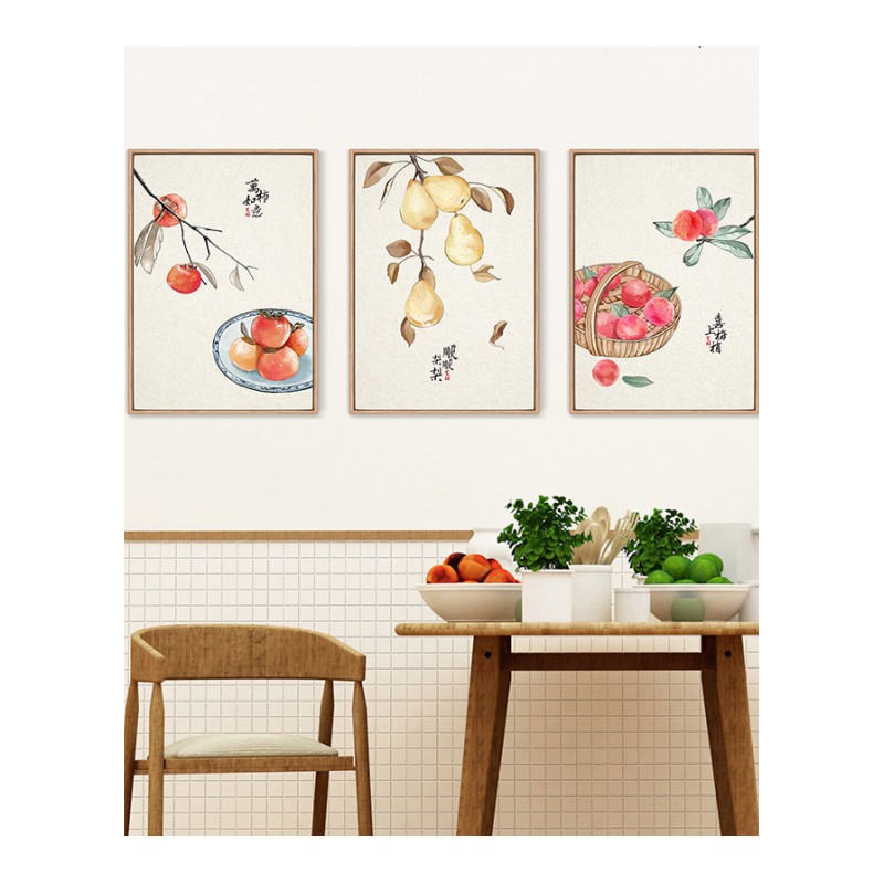 餐厅装饰画创意水果挂画创意个性饭厅壁画厨房餐厅墙面装饰画