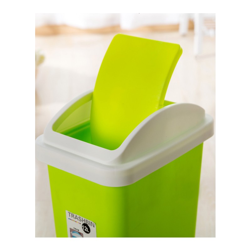 家用垃圾桶卧室客厅卫生间有盖垃圾桶大号创意摇盖垃圾筒纸篓