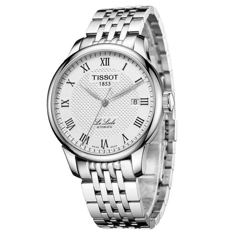 天梭(TISSOT)手表 机械手表 力洛克系列时尚机械男士手表 腕表 休闲商务正装手表自动机械男表女表 80动能机芯表