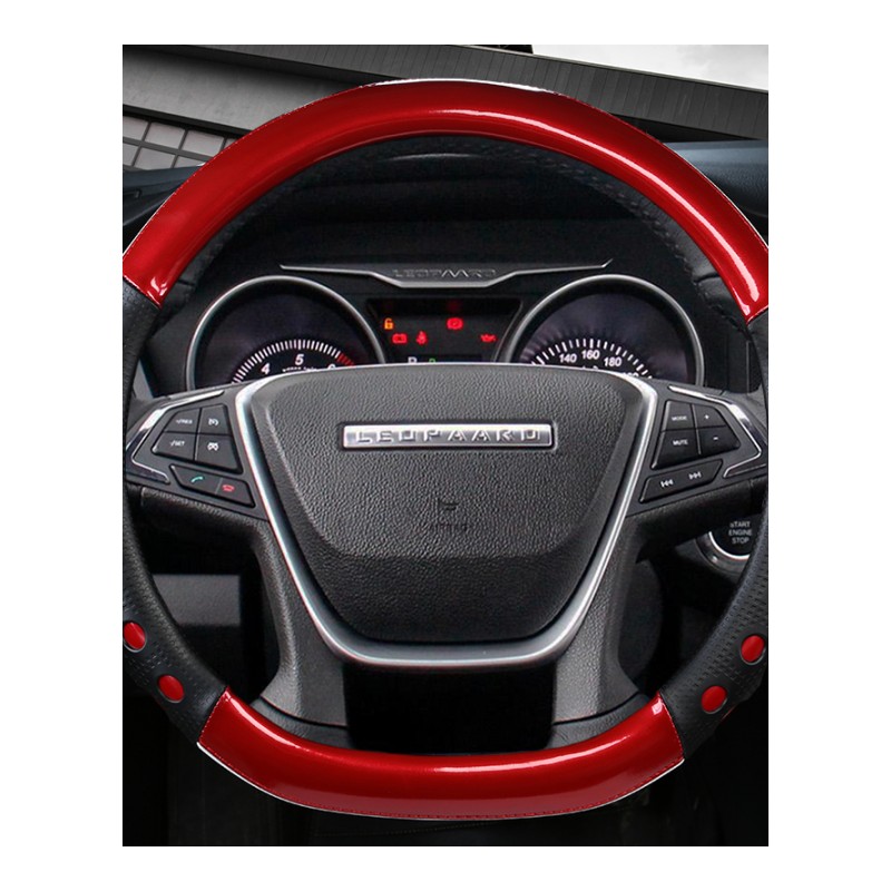 猎豹汽车方向盘套专用CS9 新能源 CS10 CT7 平底D型把套Q6 黑金刚