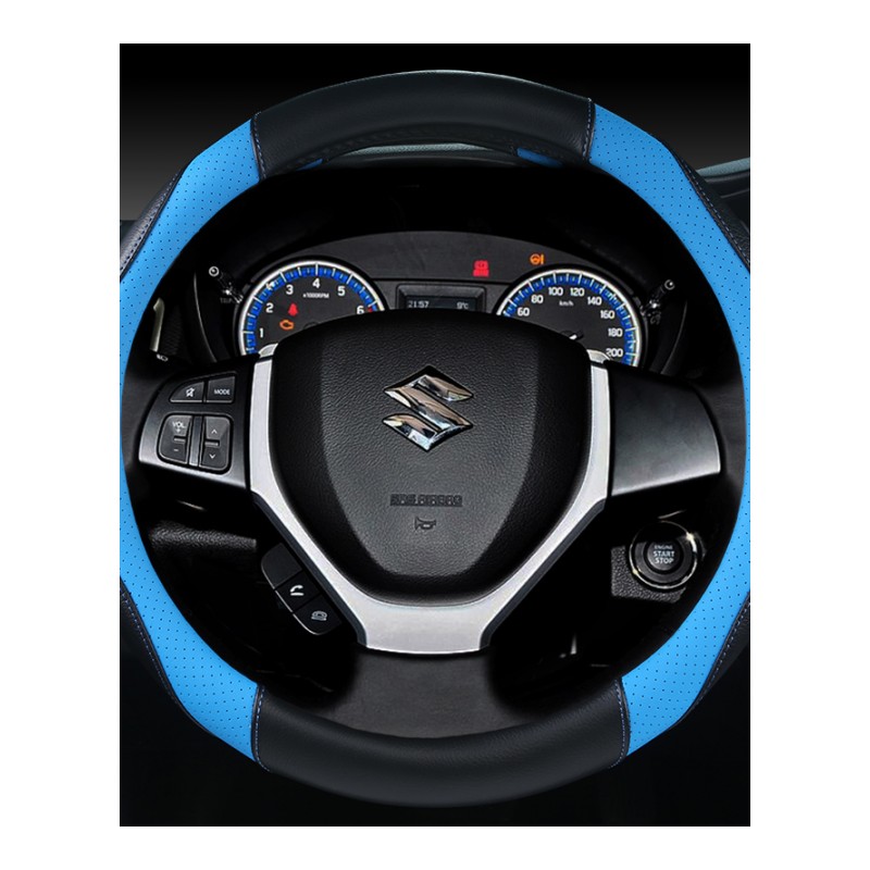 铃木雨燕羚羊奥拓锋驭利亚纳A6北斗星X5方向盘套夏季运动汽车把套