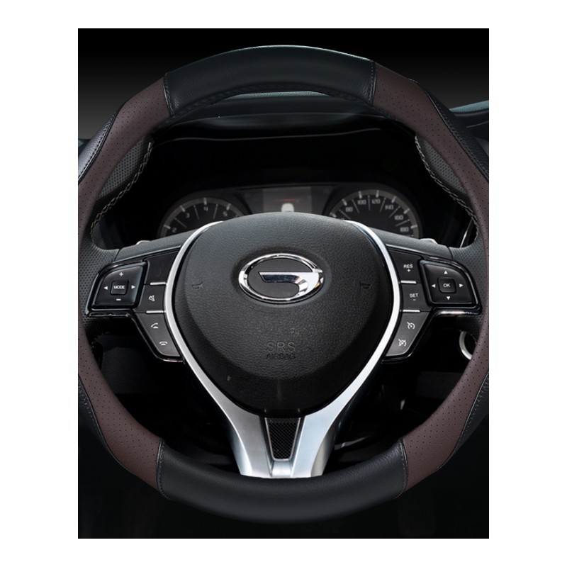 广汽传祺GA3S视界GS4GA5GS5速博皮革专用方向盘套把套专用改装夏
