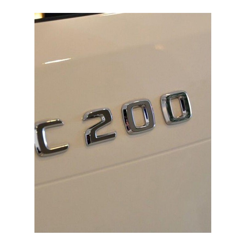 宁百辰奔驰C级后备箱尾标C63C200C180C260字标车贴字牌尾标