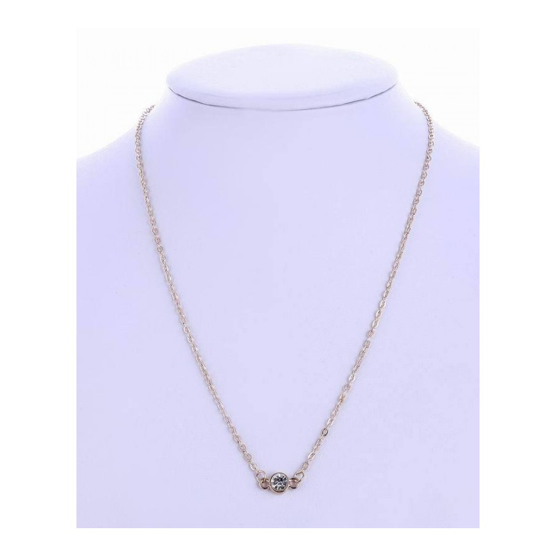 韩版时尚钻球细链条项链短款锁骨链女YWXGDZ4925送女朋友七夕情人节礼物