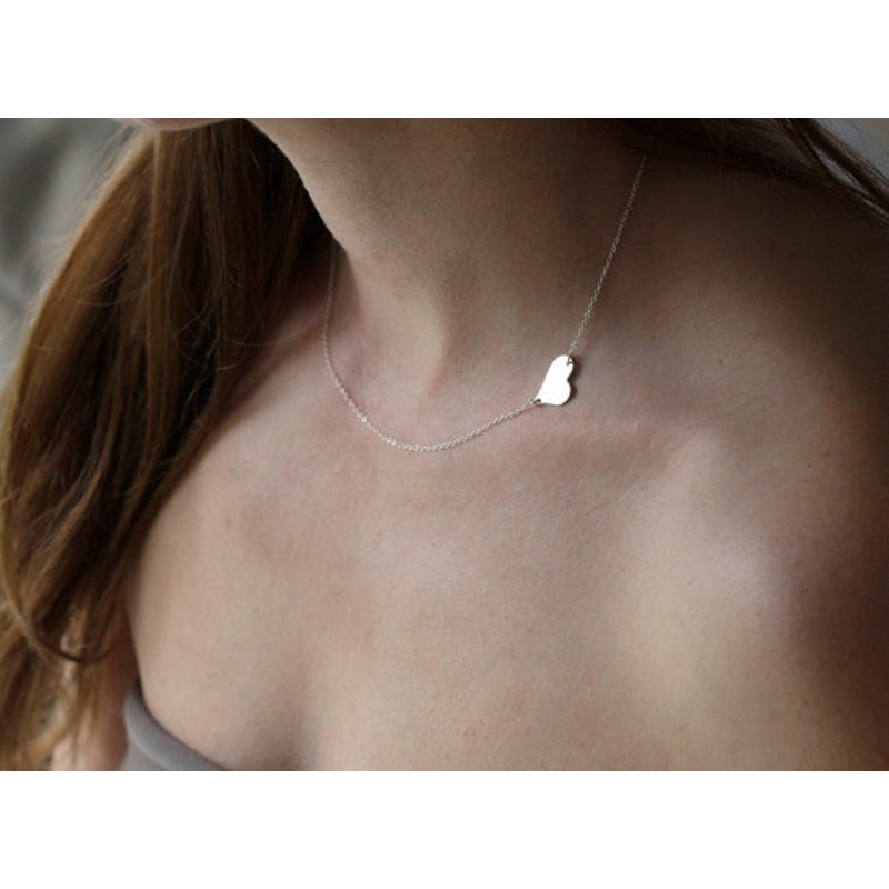 欧美项饰心形爱心短款锁骨链项链YWXGDZ2065送女朋友七夕情人节礼物