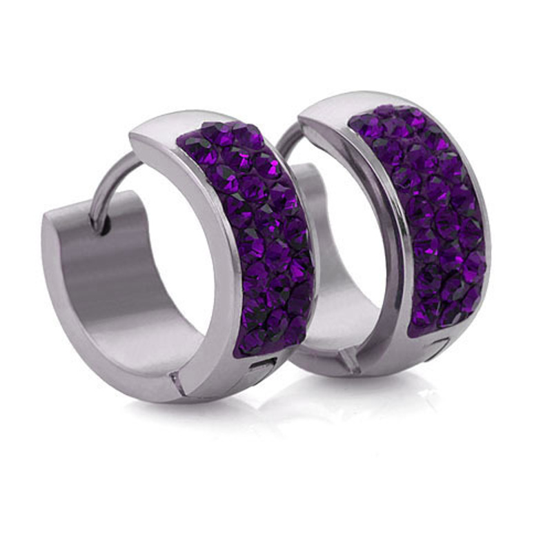 耳钉女款新款 欧美简约钛钢耳环不锈钢耳扣学生耳饰S2D266送女朋友七夕情人节礼物