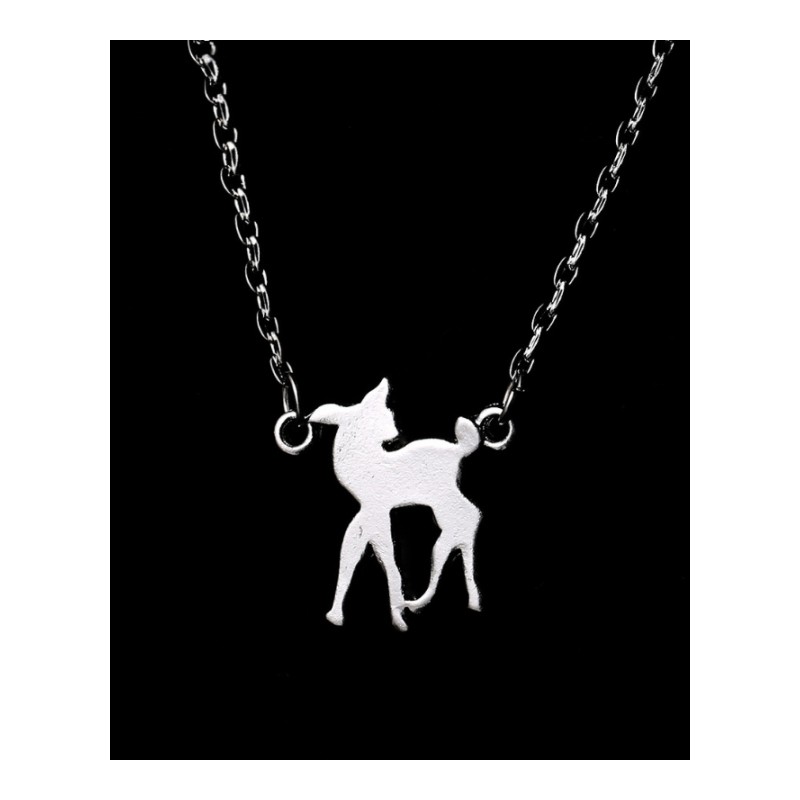 欧美新短款项饰合金小鹿坠项链YWXGDZ3600送女朋友七夕情人节礼物