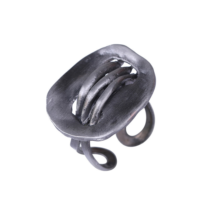 新款韩版时尚复古开口几何型合金女士戒指DZSP0307送女朋友七夕情人节礼物