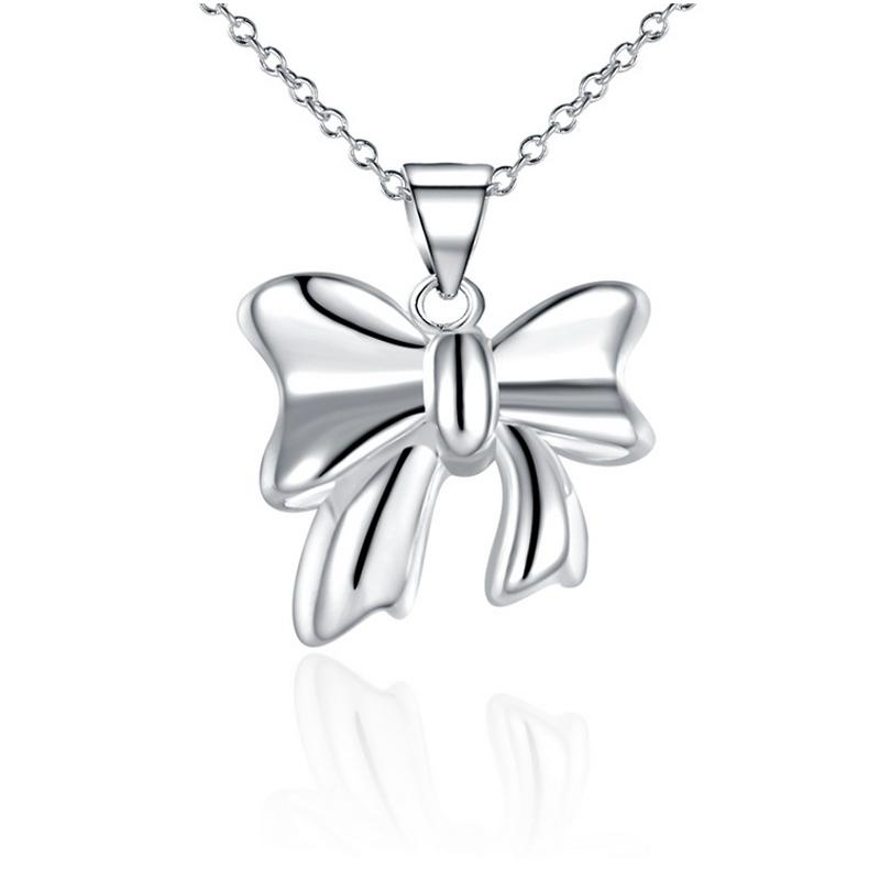 N619 Women Silver Necklace 镀925纯银女项链日韩版锁骨链潮人送女朋友七夕情人节礼物