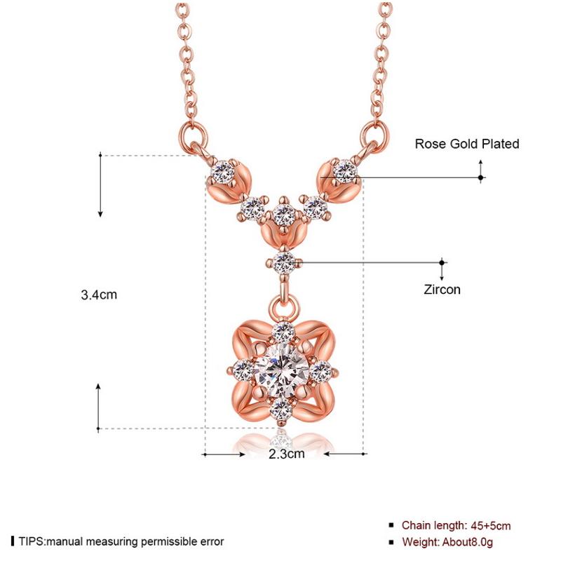 N850 Women Gold Necklace 彩金防过敏项链女锁骨链配饰日韩简约送女朋友七夕情人节礼物