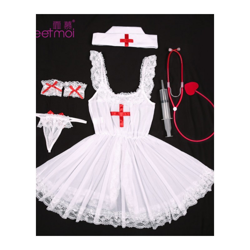 情趣内衣激情日本套装丝袜性感制服夜店小护士女装透视用品透明式