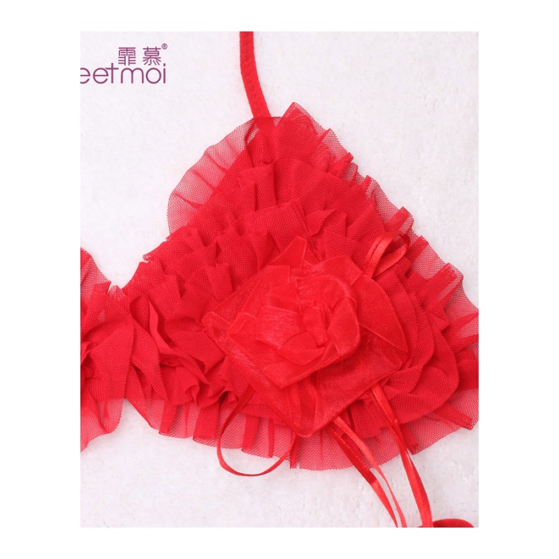 性感成人女式情趣内衣套装三点式比基尼制服衣服透视网纱睡7831