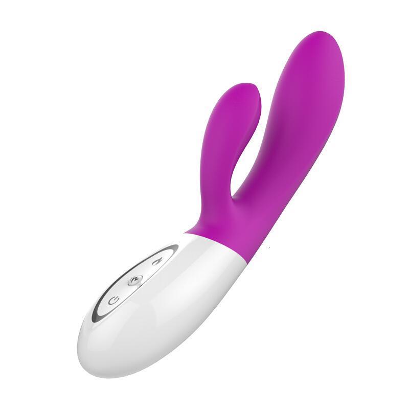 女用自慰器 充电静音震动棒 g点高潮双加温抽插成人情趣性用品 紫色款
