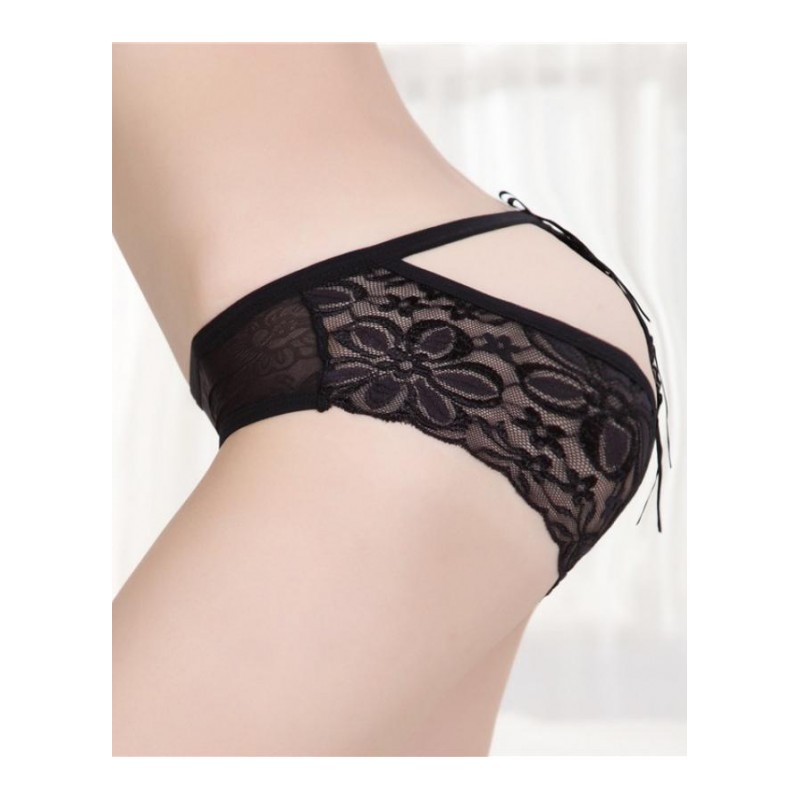 免费性感女内衣低腰透视蕾丝镂空露臀三角内裤丁字裤20004