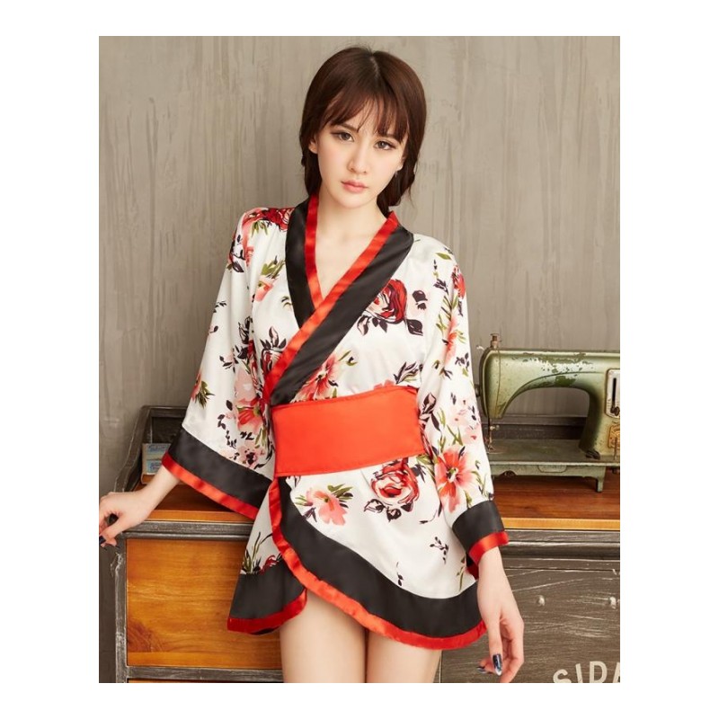 日式和服AV女性感激情趣内衣服小胸SM骚透视制服睡衣用品套装夜火