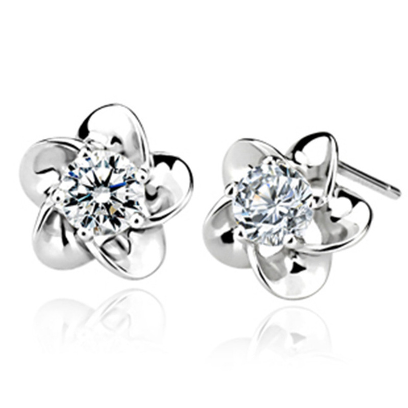 925银绽梅耳钉韩版时尚百搭女士银耳饰YWJY3816送女朋友七夕情人节礼物_2_7