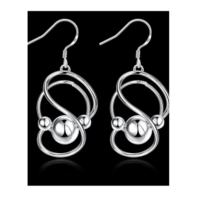 E071 Women silver plated earring 镀纯银耳环时尚创意耳环耳饰送女朋友七夕情人节礼物