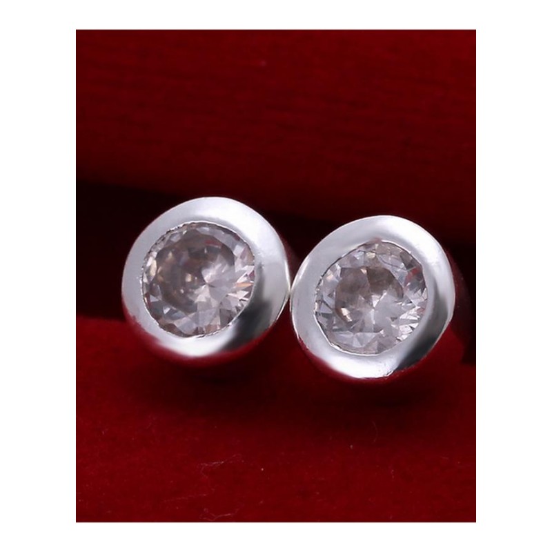 E093 Women silver plated earring 镀925纯银潮人时尚气质耳钉女