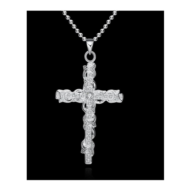 N359 Women Silver Necklace 镀925纯银女项链日韩版锁骨链潮人送女朋友七夕情人节礼物