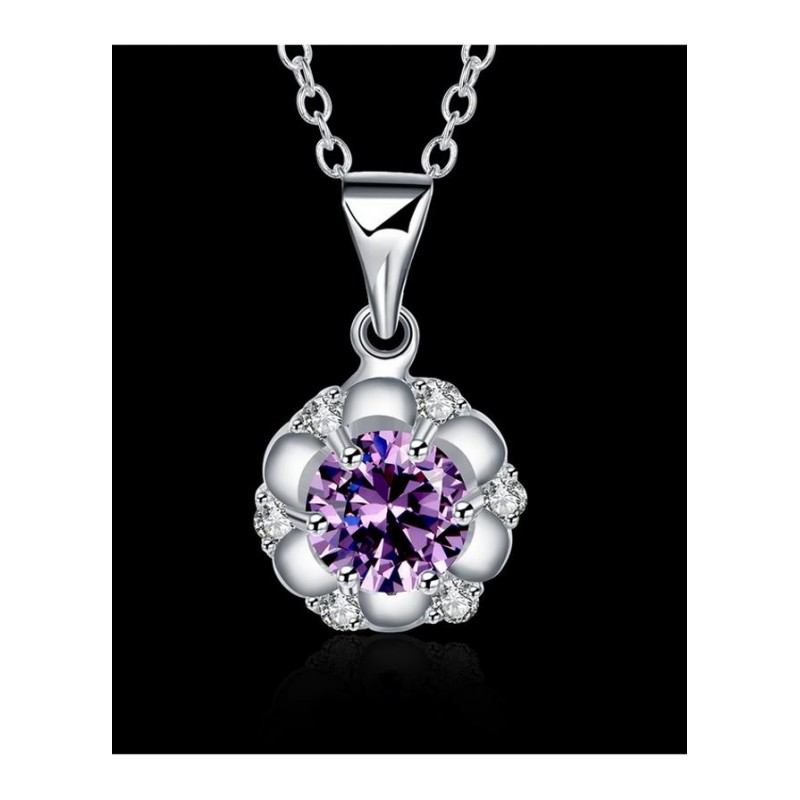 N467 Women Silver Necklace 镀925纯银女项链日韩版锁骨链潮人送女朋友七夕情人节礼物