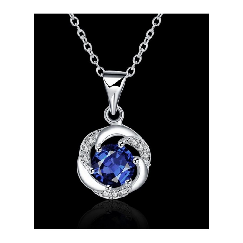 N470 Women Silver Necklace 镀925纯银女项链日韩版锁骨链潮人送女朋友七夕情人节礼物