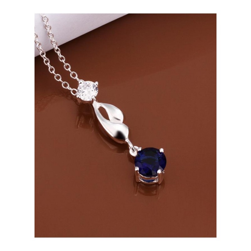 N497 Women Silver Necklace 镀925纯银女项链日韩版锁骨链潮人送女朋友七夕情人节礼物