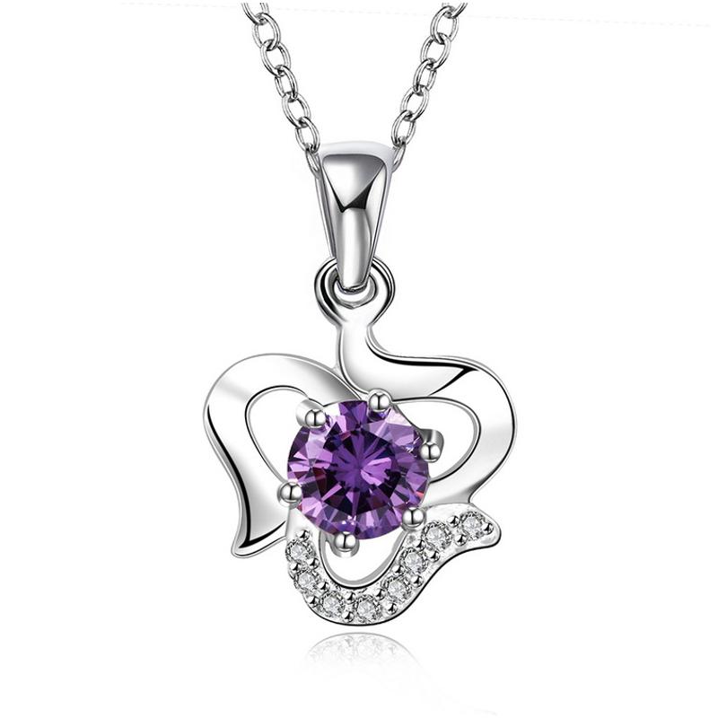 N517 Women Silver Necklace 镀925纯银女项链日韩版锁骨链潮人送女朋友七夕情人节礼物