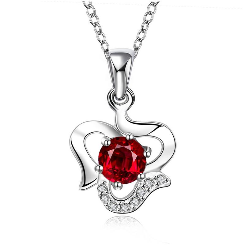 N518 Women Silver Necklace 镀925纯银女项链日韩版锁骨链潮人送女朋友七夕情人节礼物