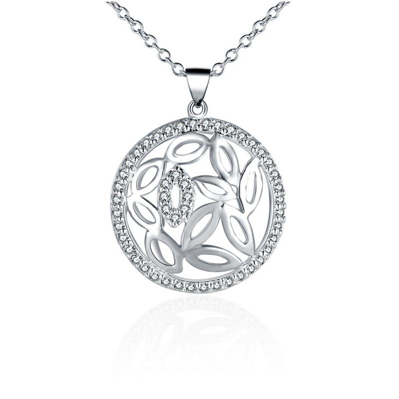 N543 Women Silver Necklace 镀925纯银女项链日韩版锁骨链潮人