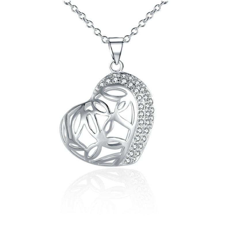 N548 Women Silver Necklace 镀925纯银女项链日韩版锁骨链潮人送女朋友七夕情人节礼物
