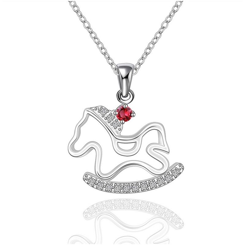 N617 Women Silver Necklace 镀925纯银女项链日韩版锁骨链潮人送女朋友七夕情人节礼物