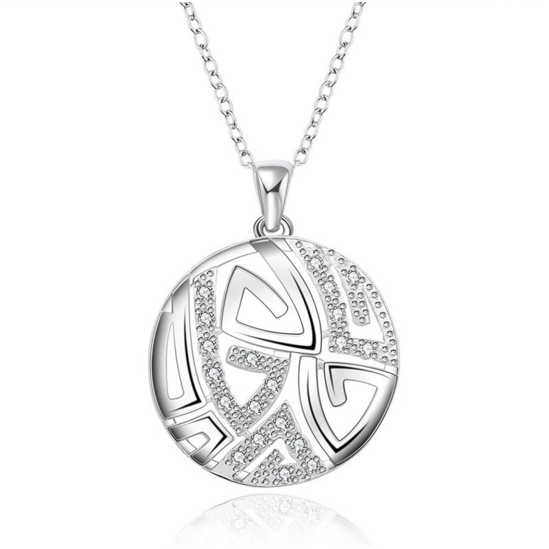 N638 Women Silver Necklace 镀925纯银女项链日韩版锁骨链潮人送女朋友七夕情人节礼物