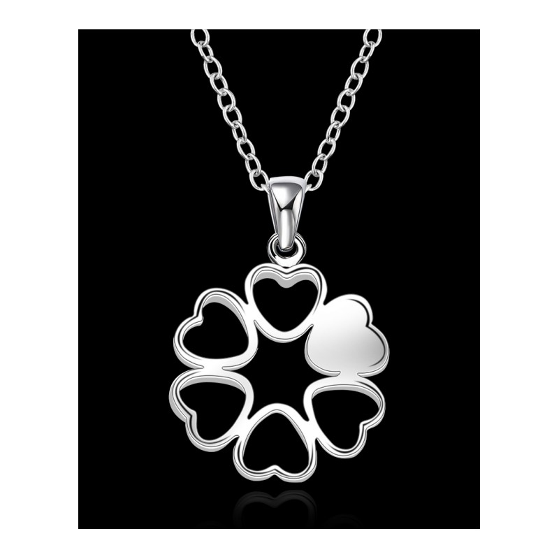 N648 Women Silver Necklace 镀925纯银女项链日韩版锁骨链潮人送女朋友七夕情人节礼物