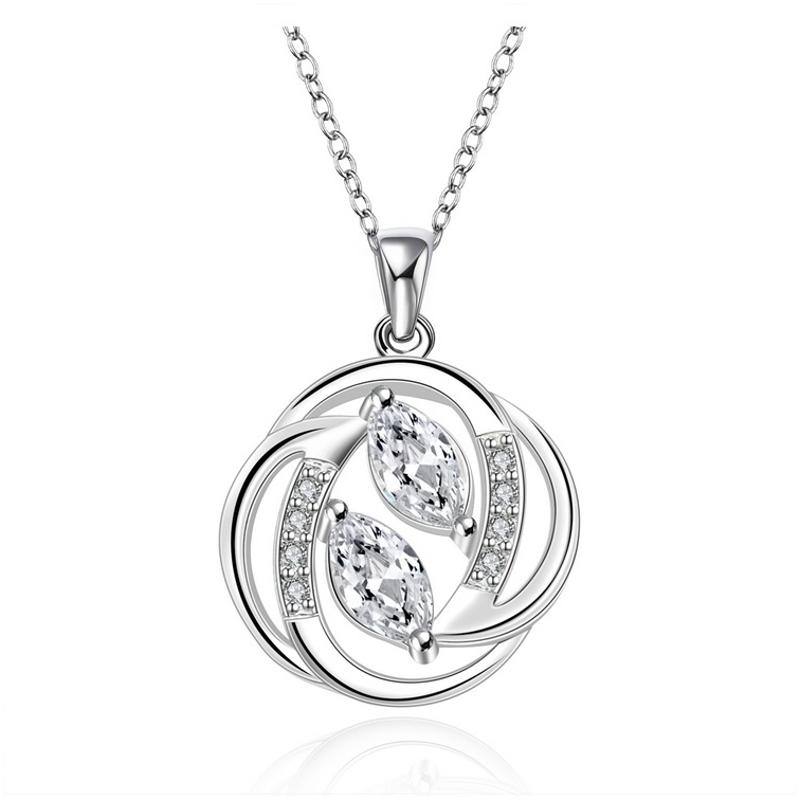 N657 Women Silver Necklace 镀925纯银女项链日韩版锁骨链潮人送女朋友七夕情人节礼物