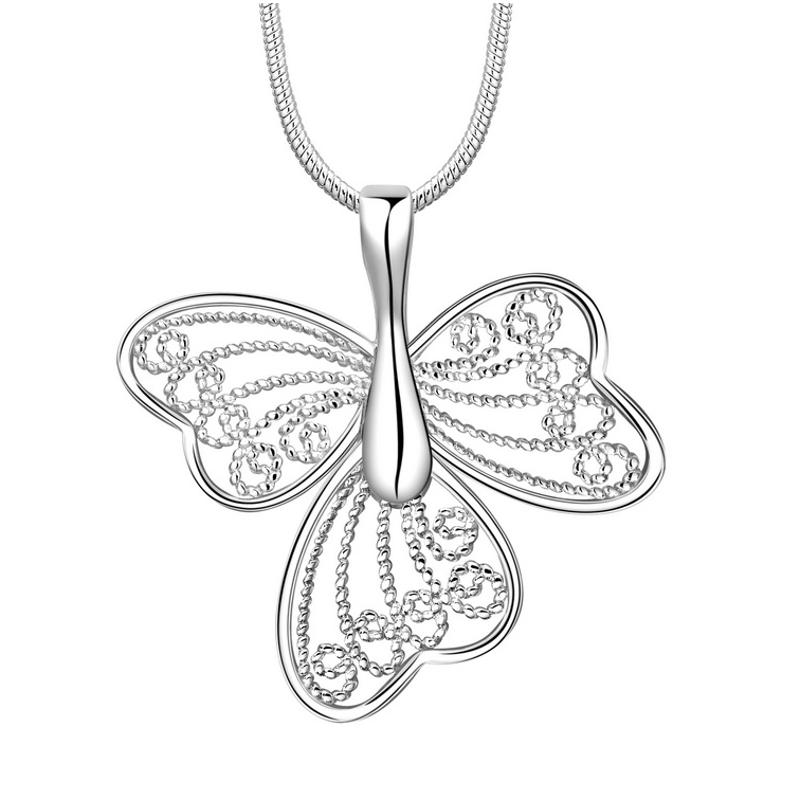 N688 Women Silver Necklace 镀925纯银女项链日韩版锁骨链潮人送女朋友七夕情人节礼物