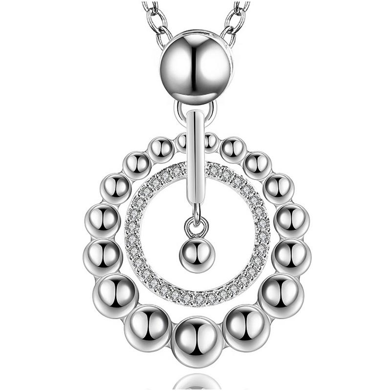 N693 Women Silver Necklace 镀925纯银女项链日韩版锁骨链潮人送女朋友七夕情人节礼物
